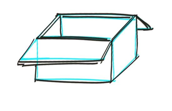 How to Draw a Box - Easy Drawing Art