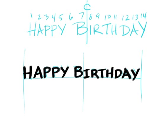 Make Your Own Birtday Banner Step 3
