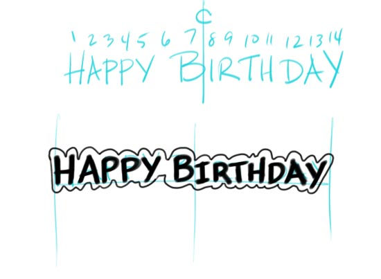 Make Your Own Birtday Banner Step 4