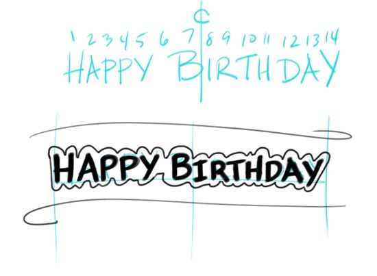 Make Your Own Birtday Banner Step 5