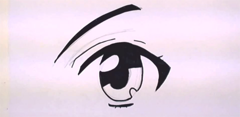 How to Draw Anime Eyes - Inking