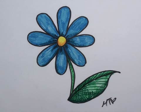 Blue Daisy 06