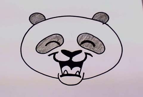 Panda Bear Face 07