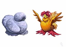Cartoon Chickens
