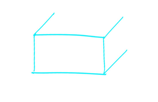 How to Draw a Box Step 1
