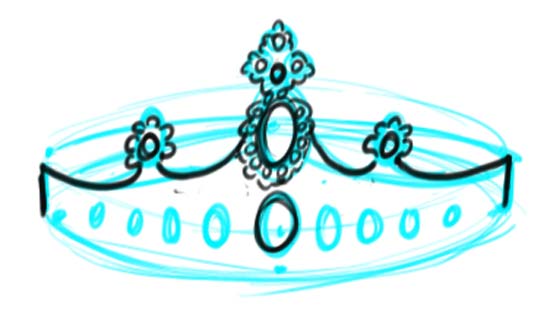 How to Draw a Crown Step 8